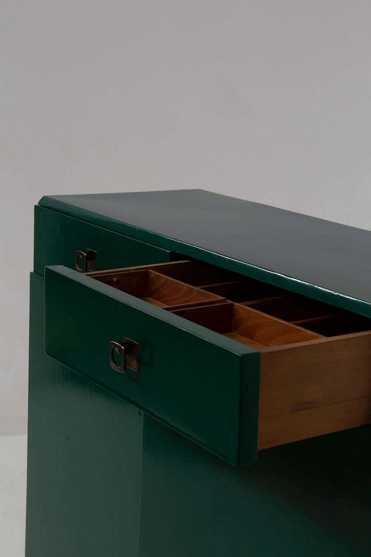 Credenza in legno laccato verde di Pierluigi Colli, anni '40 4