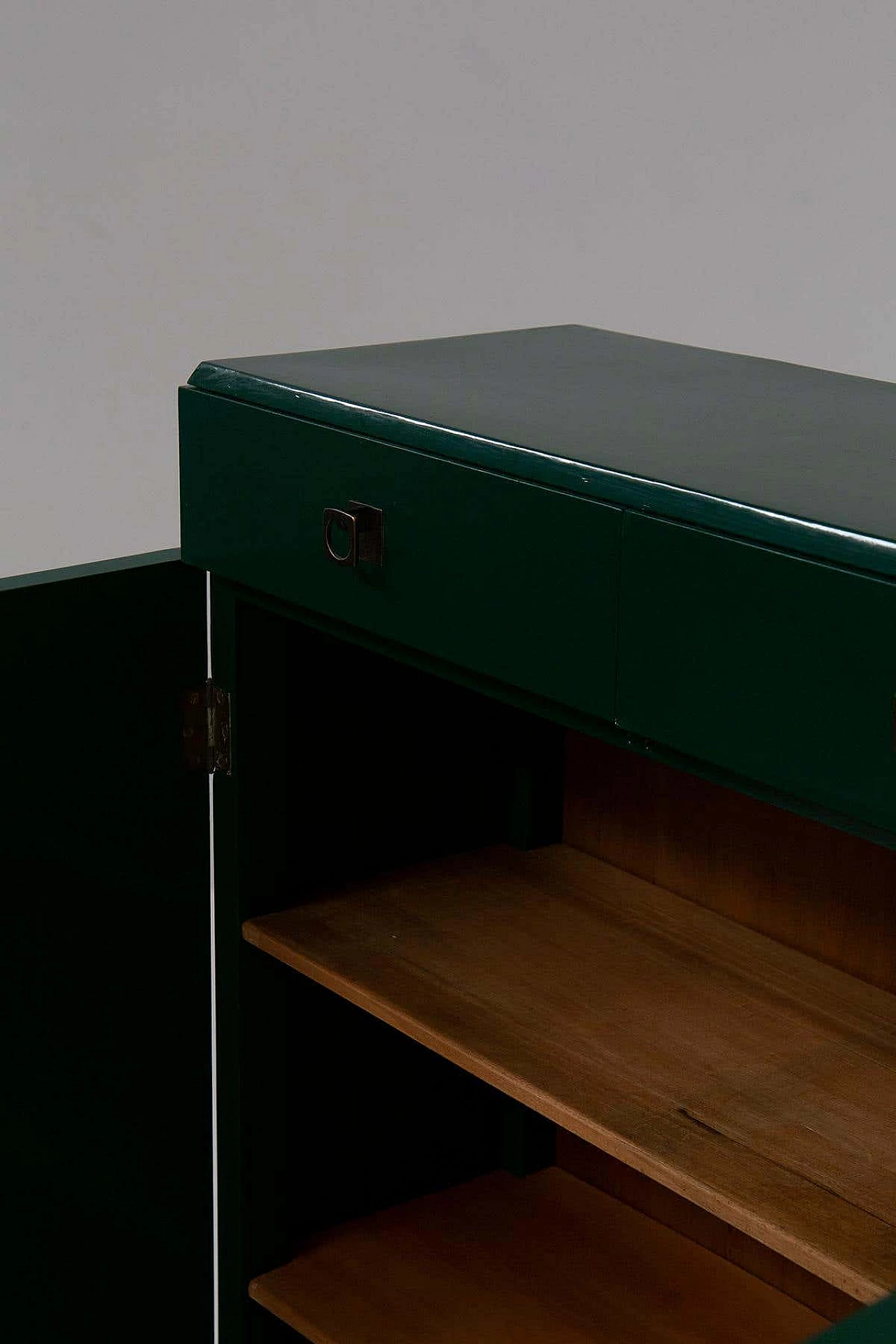 Green lacquered wooden sideboard by Pierluigi Colli, 1940s 5