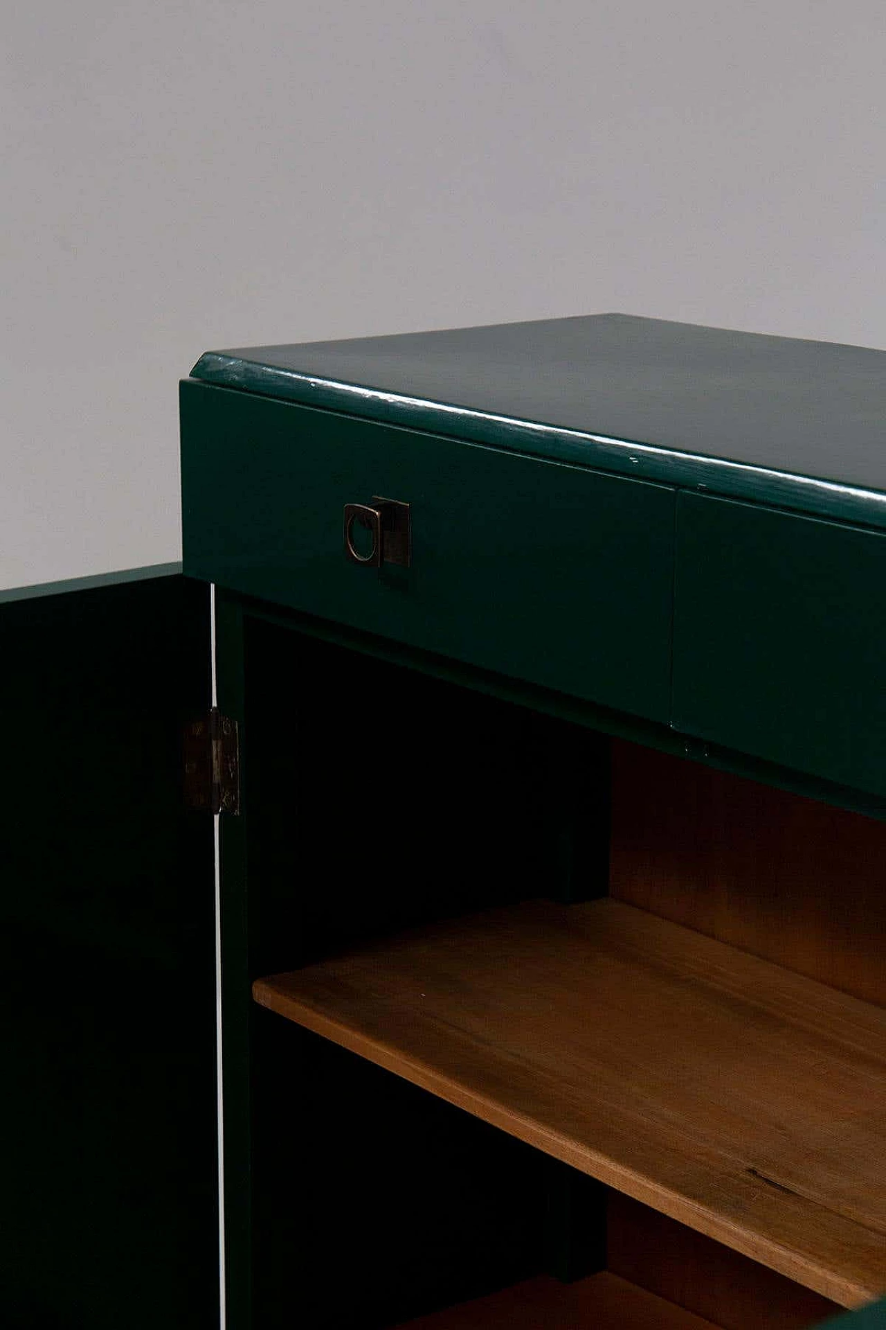 Credenza in legno laccato verde di Pierluigi Colli, anni '40 9