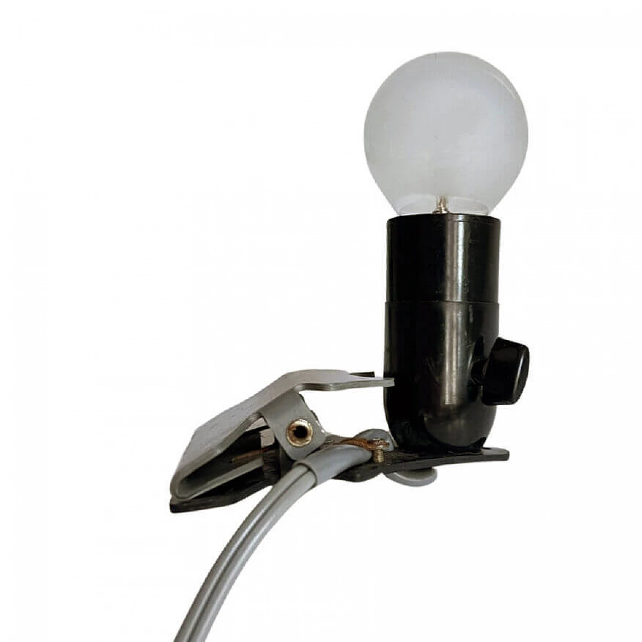 Lampada da comodino a clip di Buchleseleuchte, anni '50 6