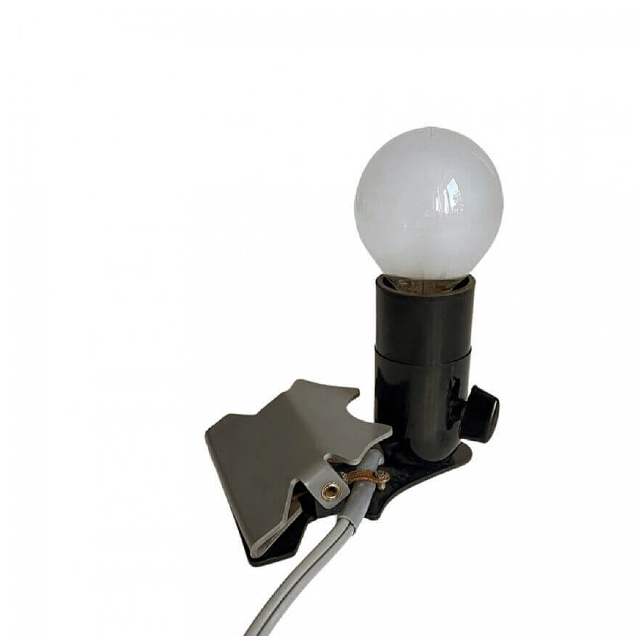 Lampada da comodino a clip di Buchleseleuchte, anni '50 7