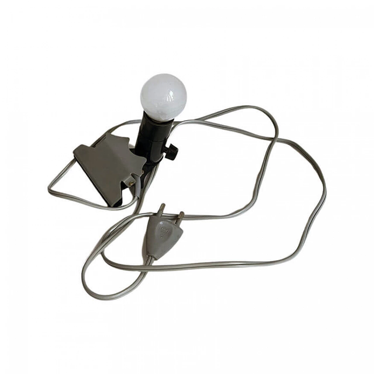 Lampada da comodino a clip di Buchleseleuchte, anni '50 10