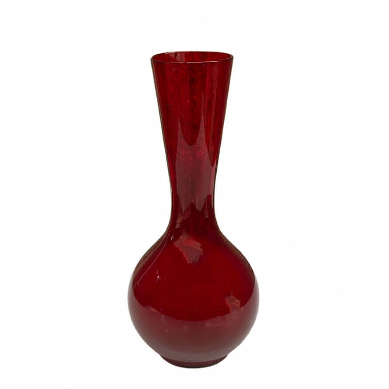 Glass vase by Ludwik Ferenc for Huta Barbara, 1970s 3
