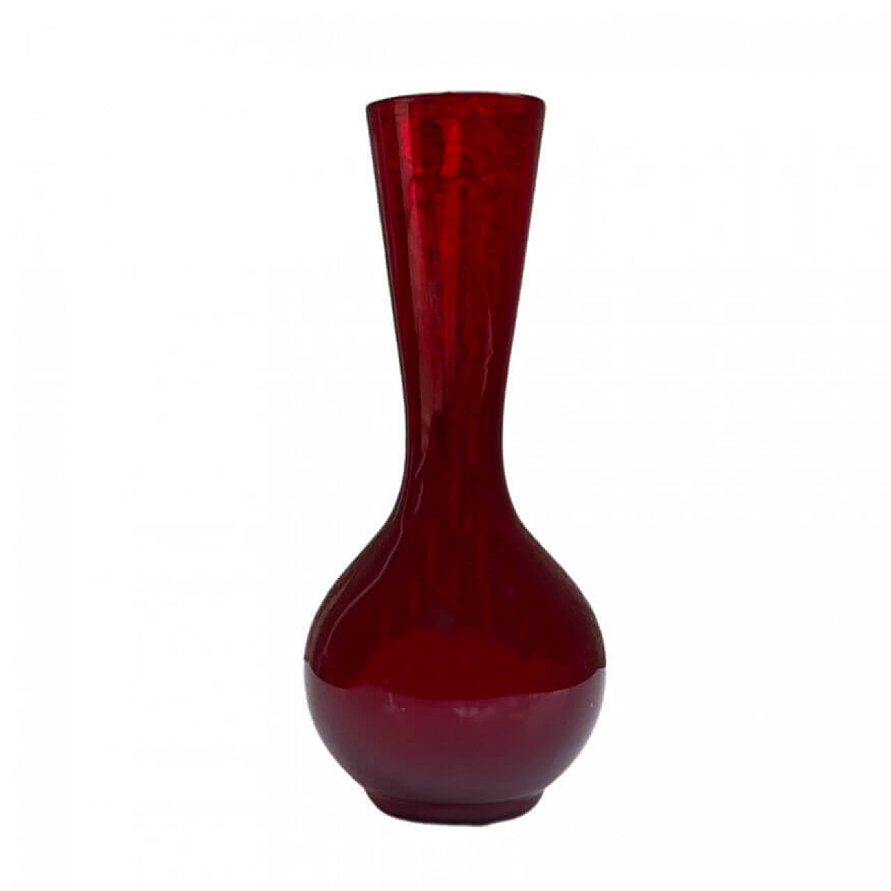 Glass vase by Ludwik Ferenc for Huta Barbara, 1970s 5