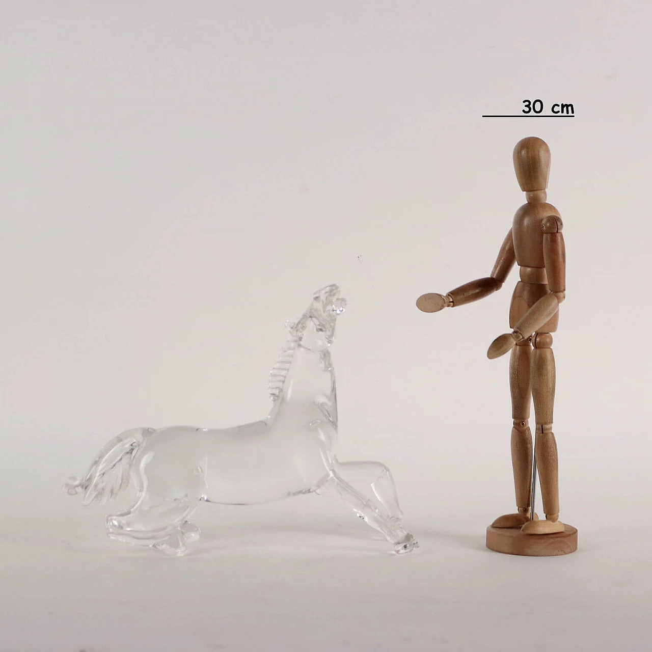 Glass horse by Arnaldo Zanella, 1990s 2