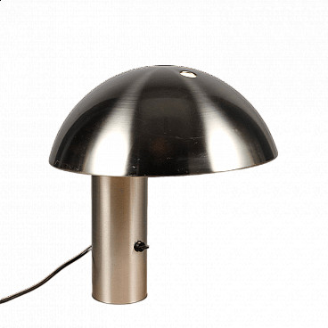 Vaga chromed metal table lamp by Franco Mirenzi for Valenti, 1980s
