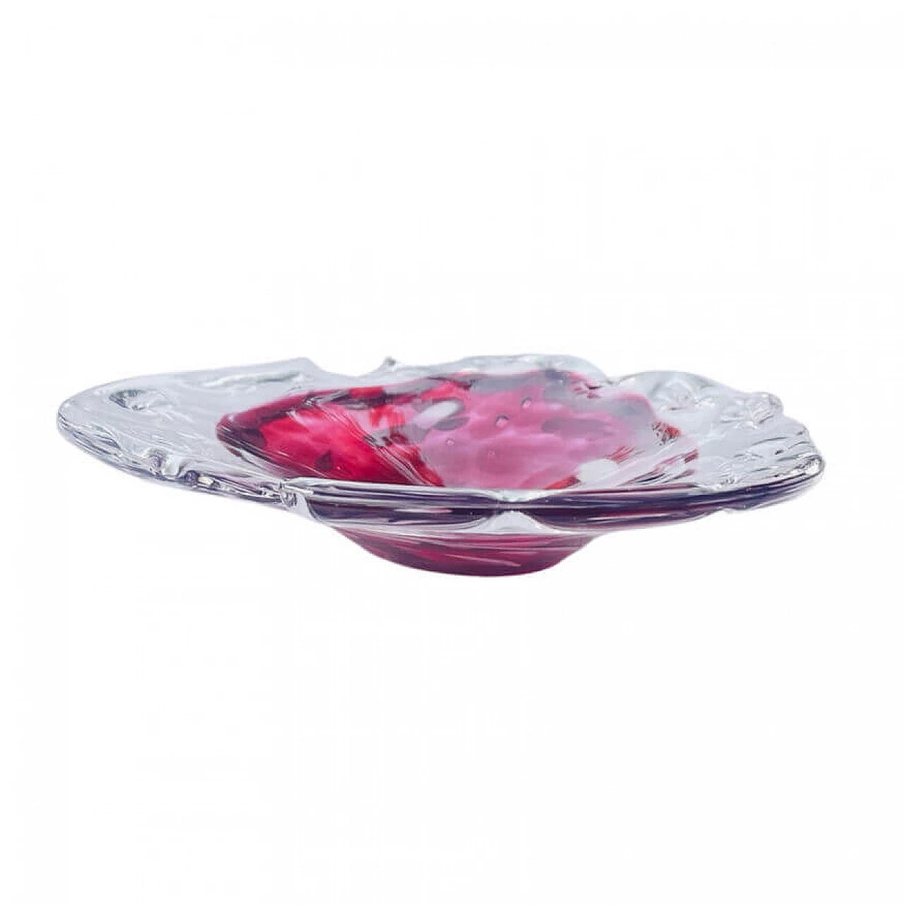 Murano glass ashtray in the shape of a leaf, 1970s 6