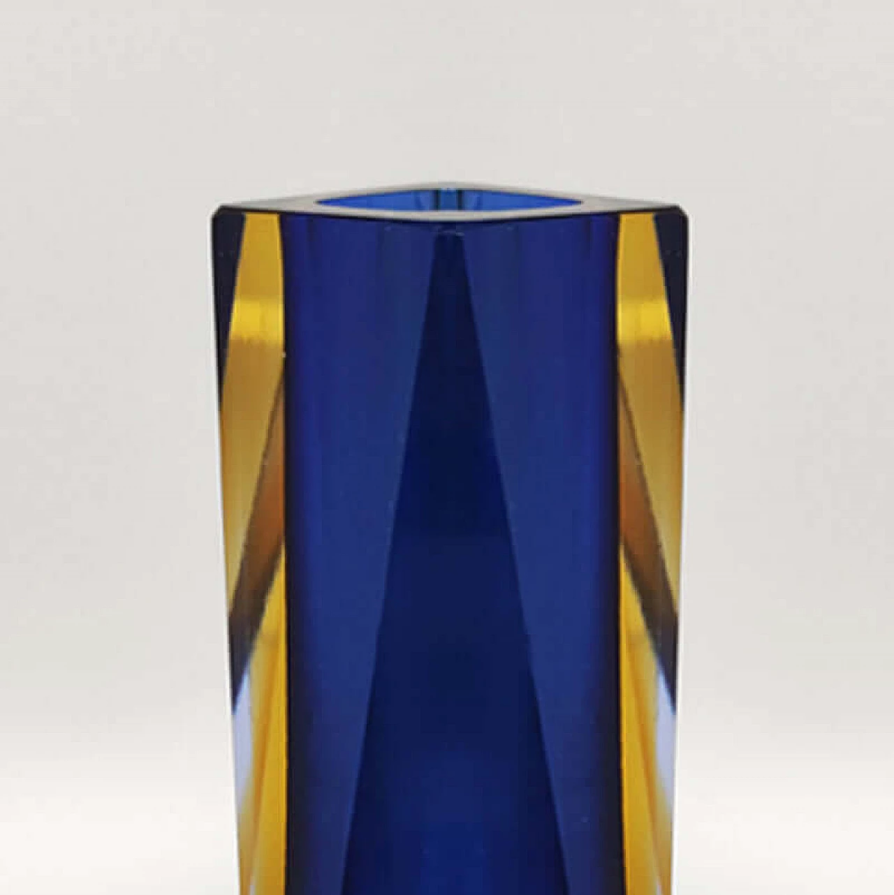Vase in blue Murano glass by Mandruzzato, 1960s 5