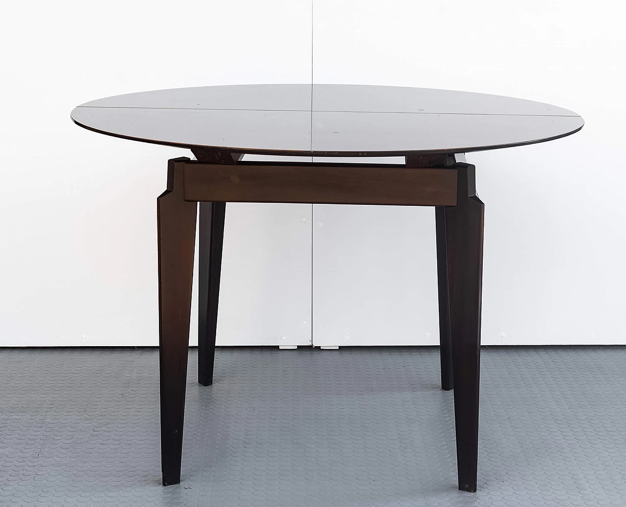 Extendable wooden table by Edmondo Palutari for Vittorio Dassi, 1950s 1