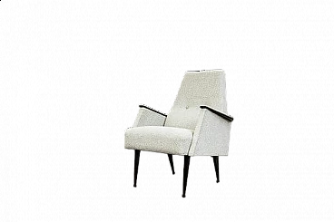 Poltrona ungherese in legno e tessuto, anni '60