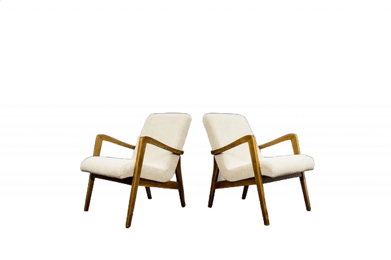 Pair of 300-138 armchairs by Bystrzyckie Fabryki Mebli, 1960s 23