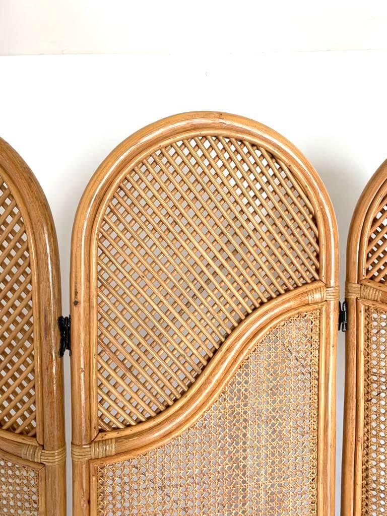 Pannello separè modulare in bambù, anni '70 intOndo