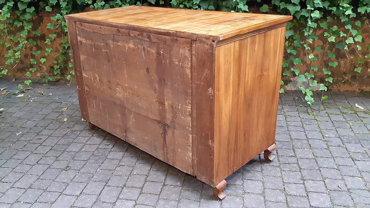 Cassettiera viennese in radica di noce e betulla, acero e ciliegio, '800 1306530