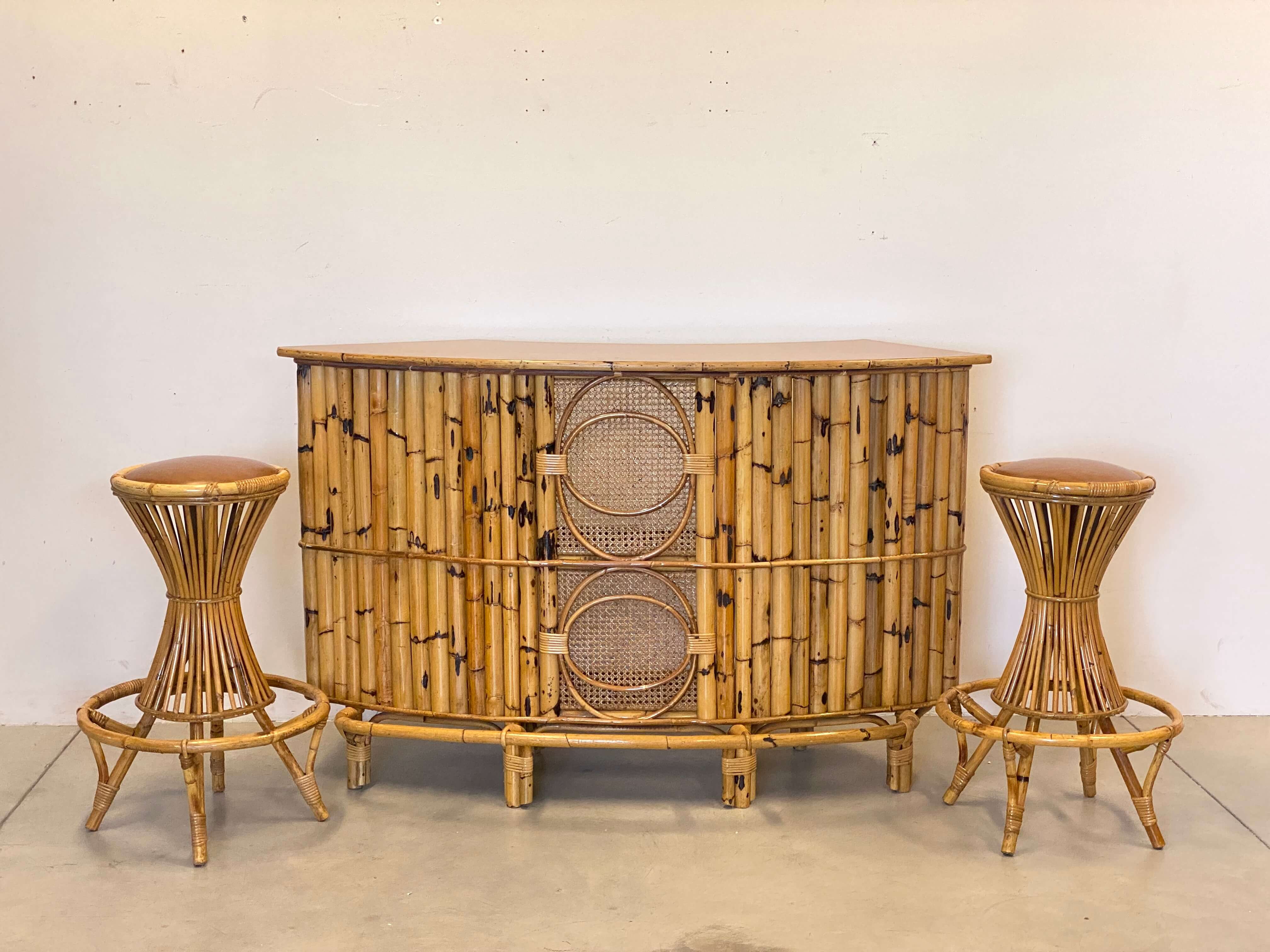 Bamboo Bar Stools With Arm Bamboo Bar Stools Etsy UK