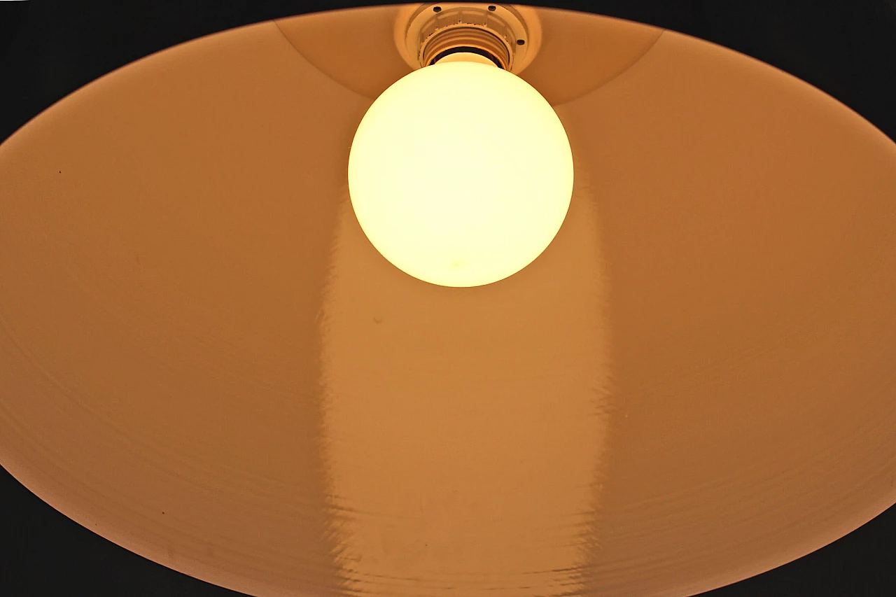 Lampadario semisferico in ottone, anni '70 7