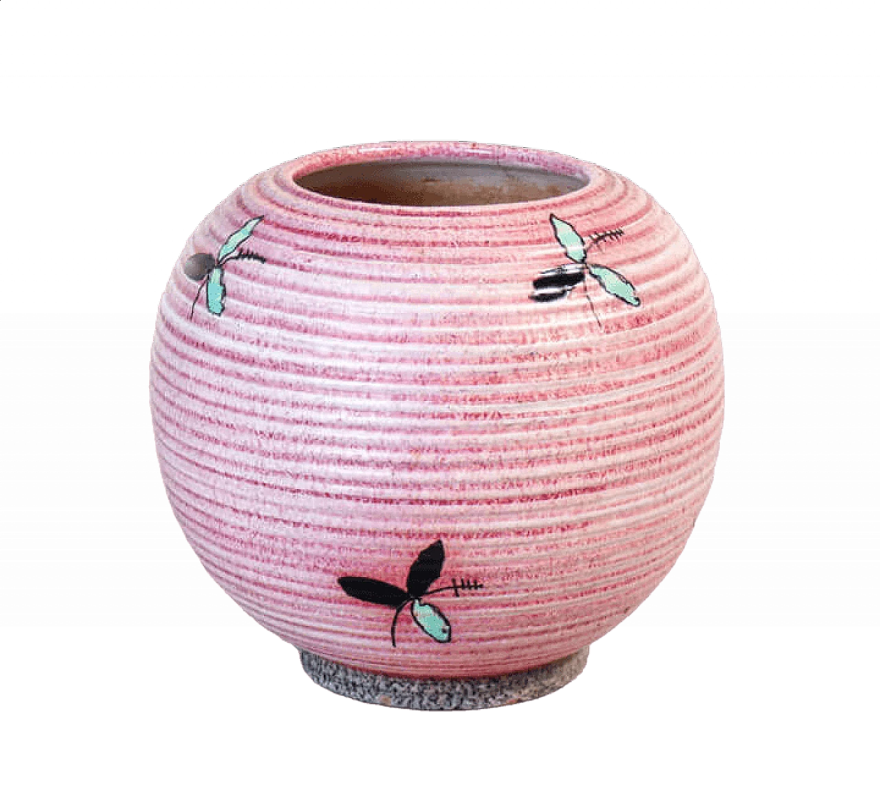 Vaso in maiolica smaltata e decorata a mano di Deruta 9