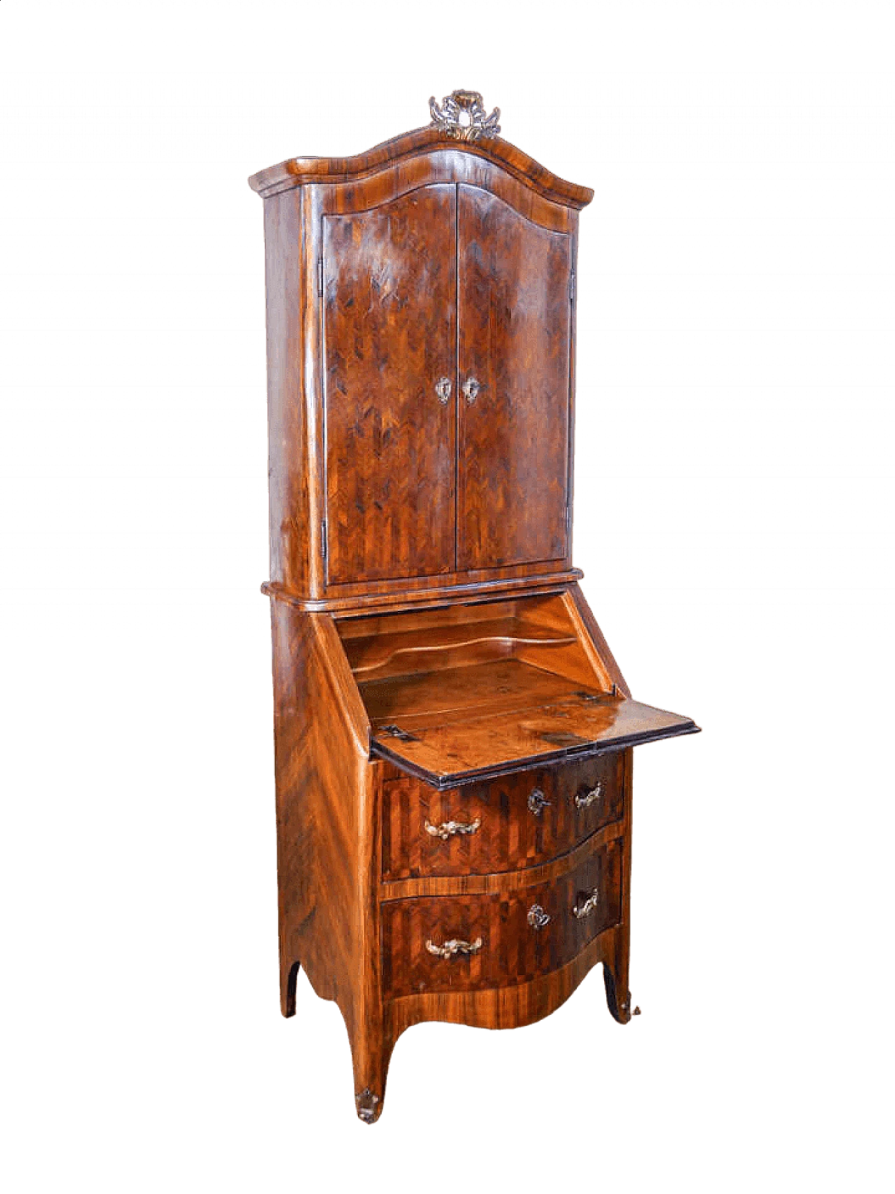 Louis XV bois de rose and rosewood paneled trumeau, 18th century 15