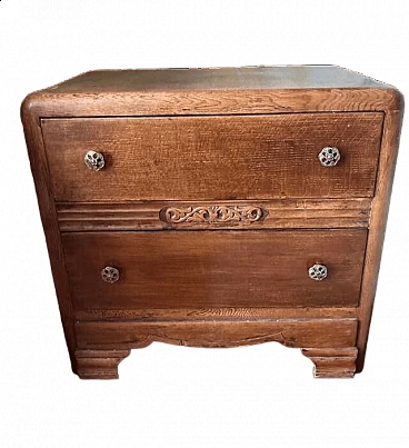 Cassettiera in legno impiallacciato, anni '40