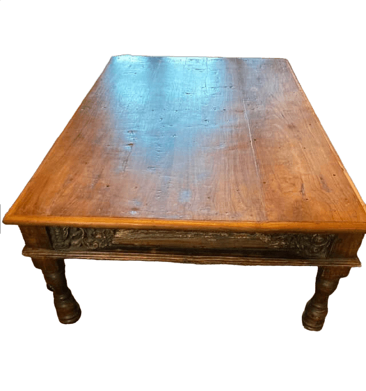 Wooden cofee table with inlays, 2000s 5