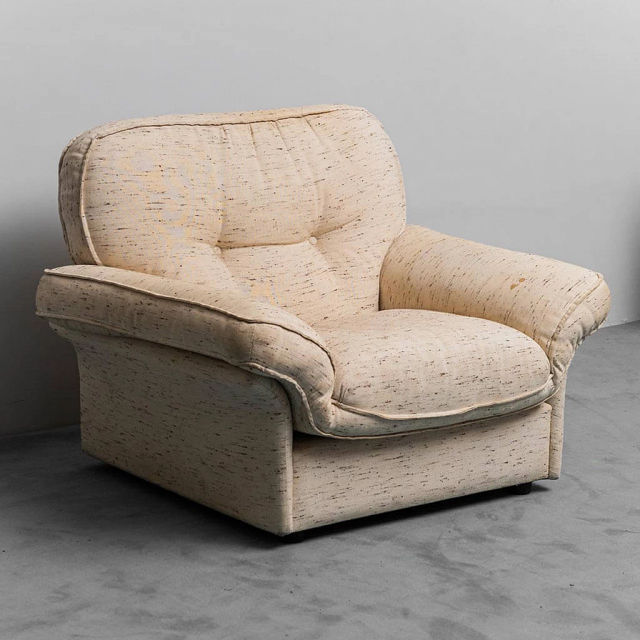 Pair of Soffio armchairs by Doimo Salotti, 1970s 7
