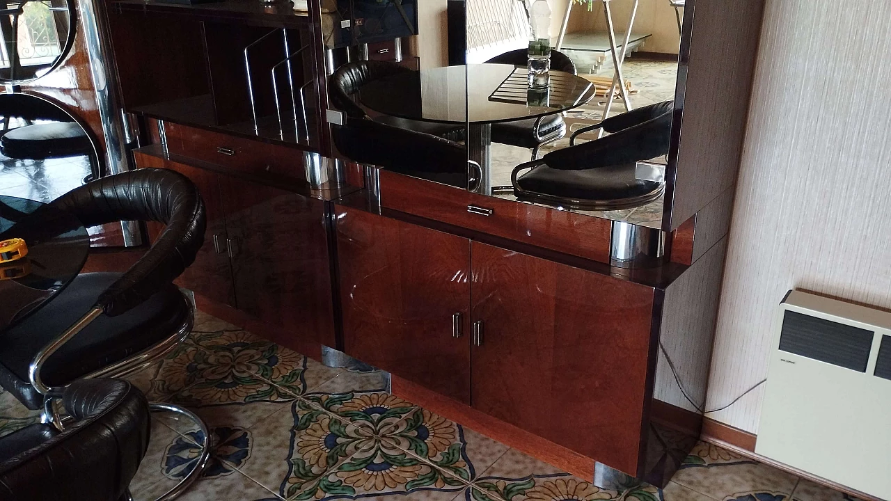 Sideboard with showcase and bar corner, 1970s 1