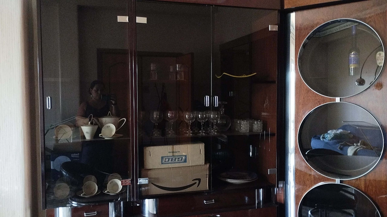 Sideboard with showcase and bar corner, 1970s 7