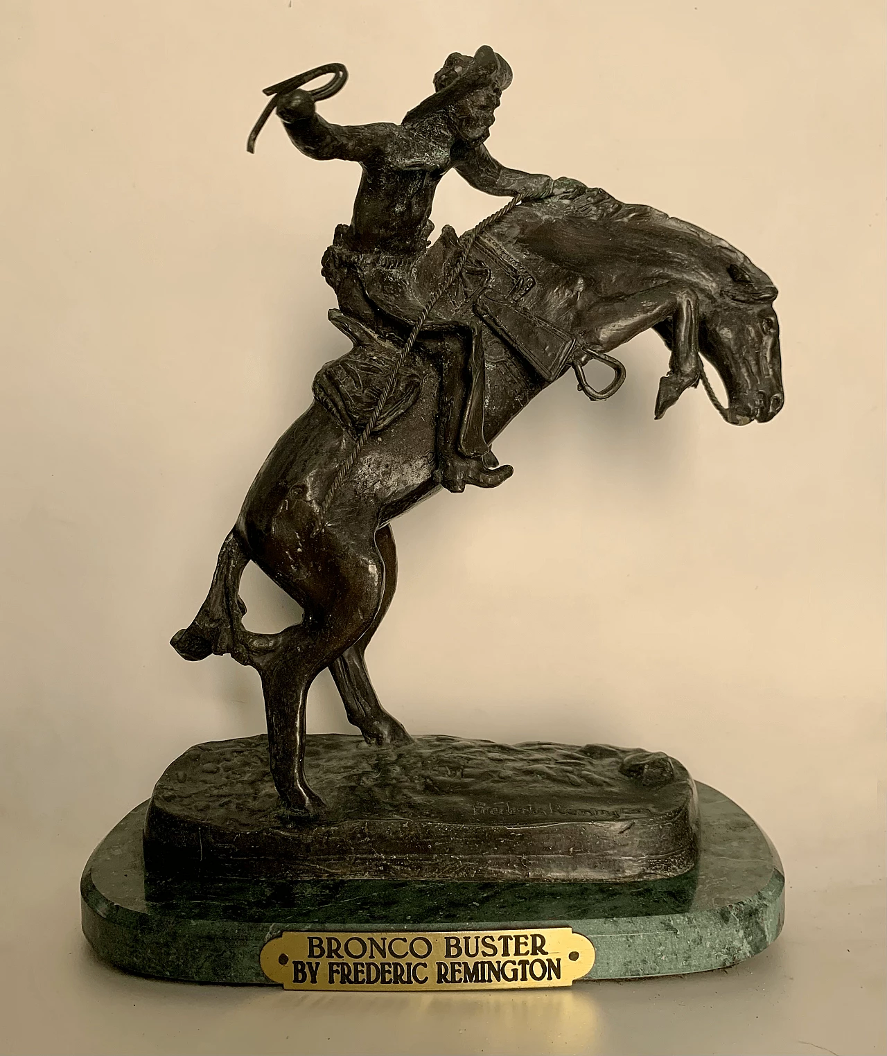 Frederic Remington, Bronco Buster, bronze sculpture 1