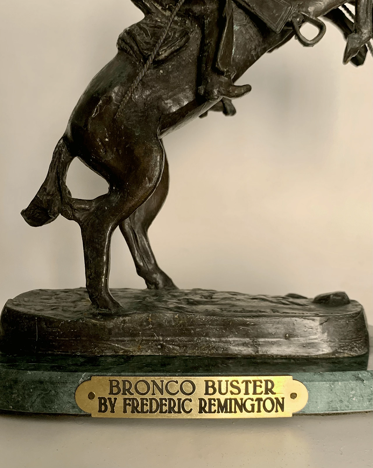 Frederic Remington, Bronco Buster, bronze sculpture 7