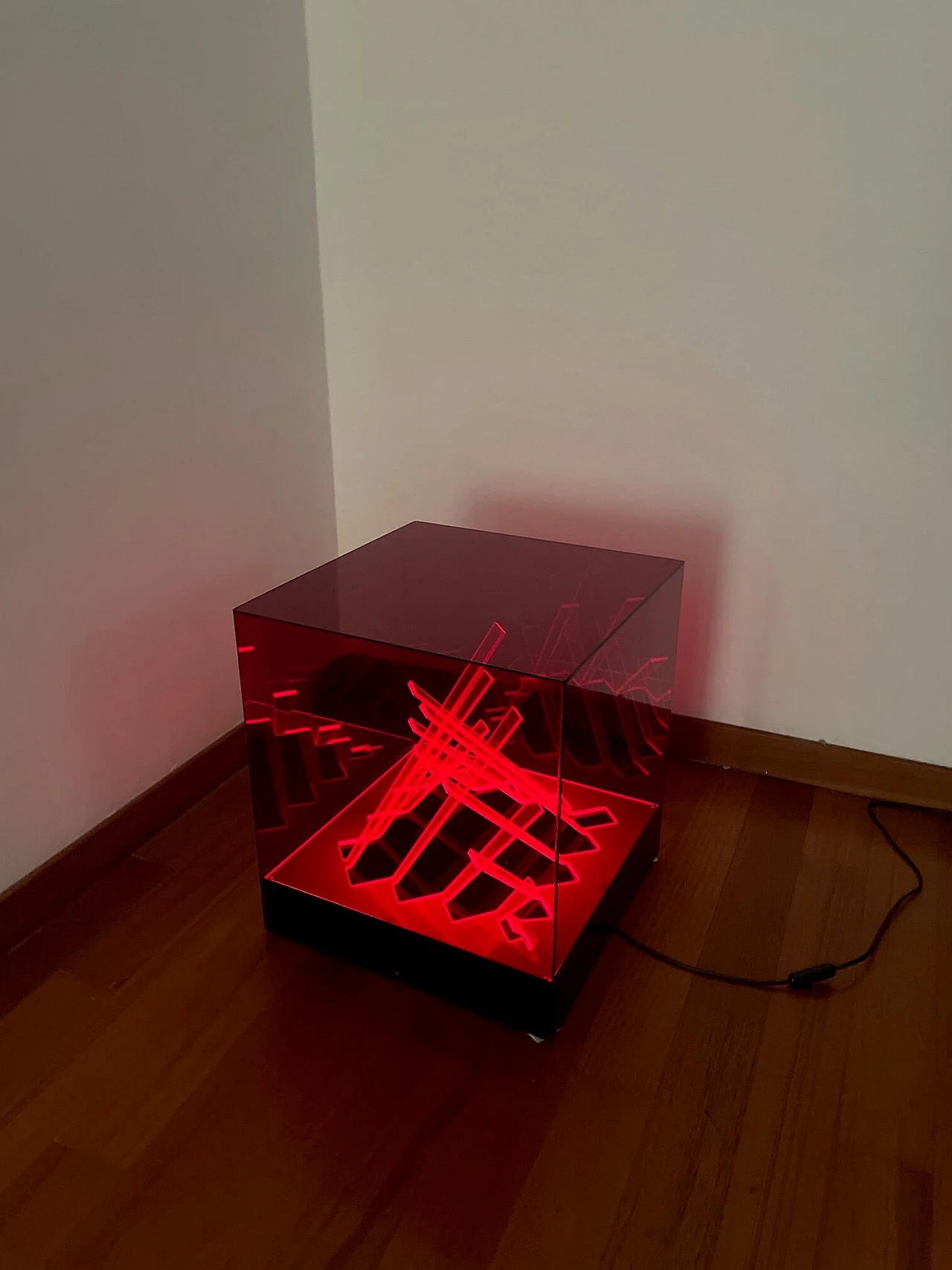 Lampada da terra Cubo di Teo di James Rivière per il Centro Ricerche Arte Industria Lissone, anni '60 3