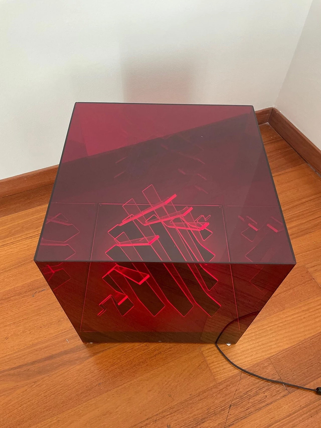 Lampada da terra Cubo di Teo di James Rivière per il Centro Ricerche Arte Industria Lissone, anni '60 7