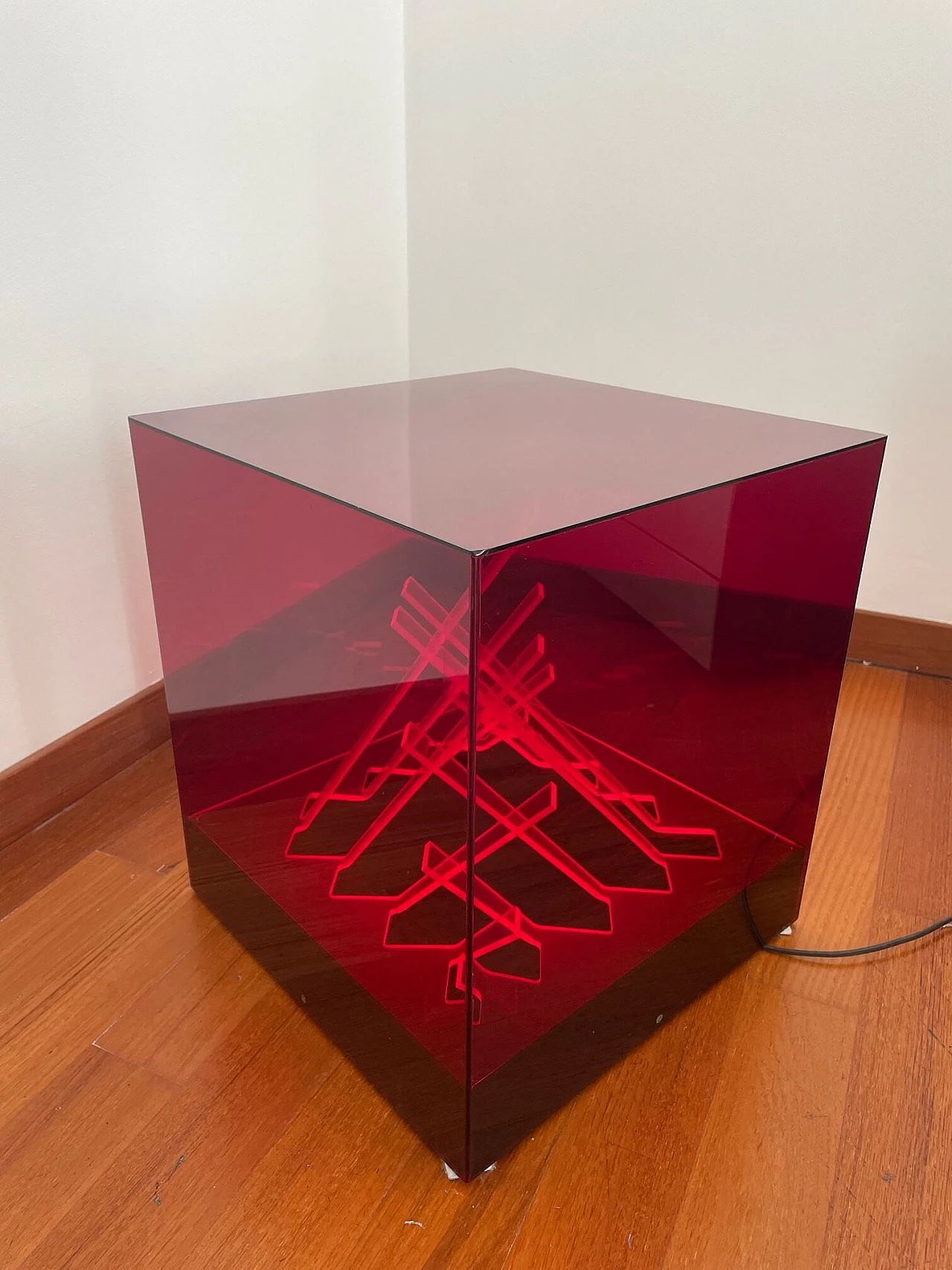 Lampada da terra Cubo di Teo di James Rivière per il Centro Ricerche Arte Industria Lissone, anni '60 8