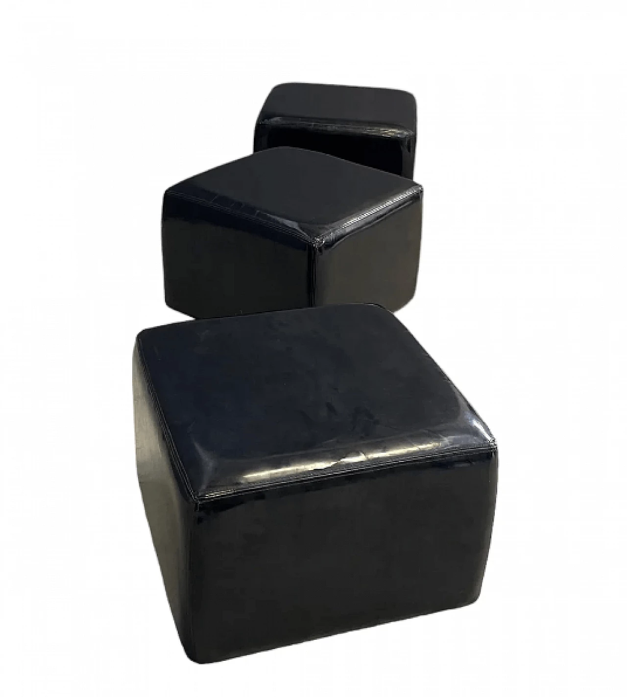 3 Throw Away poufs by Willie Landels for Zanotta, 1960s 1