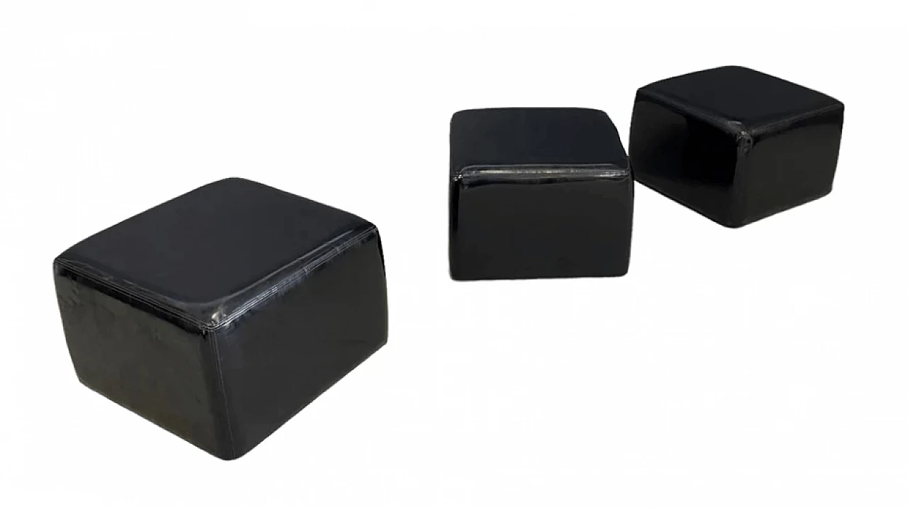 3 Throw Away poufs by Willie Landels for Zanotta, 1960s 2