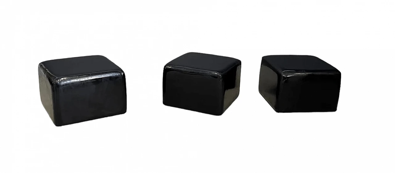 3 Throw Away poufs by Willie Landels for Zanotta, 1960s 3