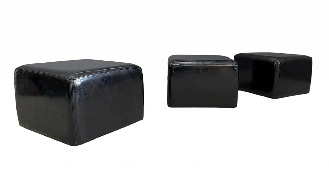 3 Throw Away poufs by Willie Landels for Zanotta, 1960s 4