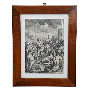 Johann Sadeler I, The Beheading of Saint Paul, engraving, 16th century
