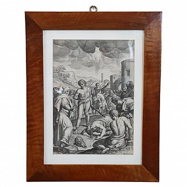 Johann Sadeler I, La decapitazione di San Paolo, incisione, '500