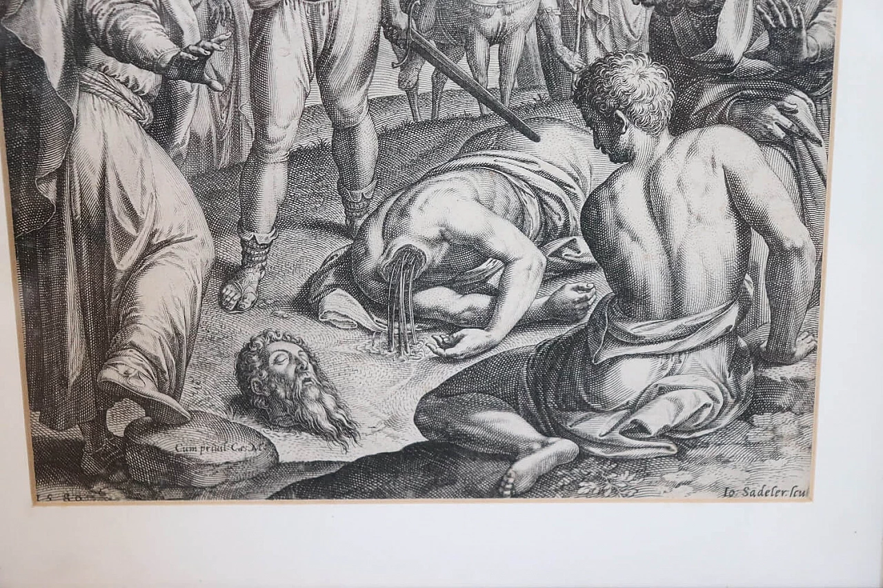 Johann Sadeler I, La decapitazione di San Paolo, incisione, '500 6