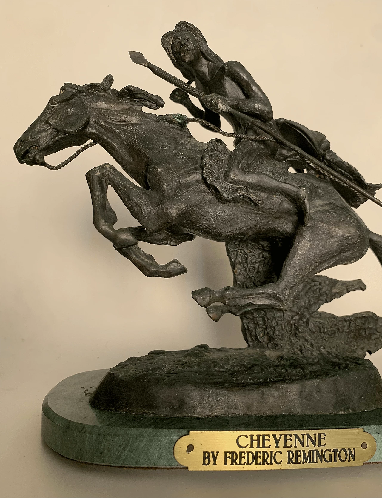 Frederic Remington, Cheyenne, scultura in bronzo 7