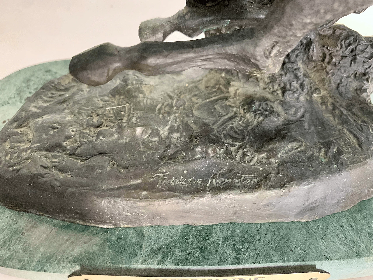 Frederic Remington, Cheyenne, scultura in bronzo 9