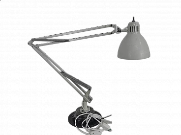 White metal table lamp, 1960s