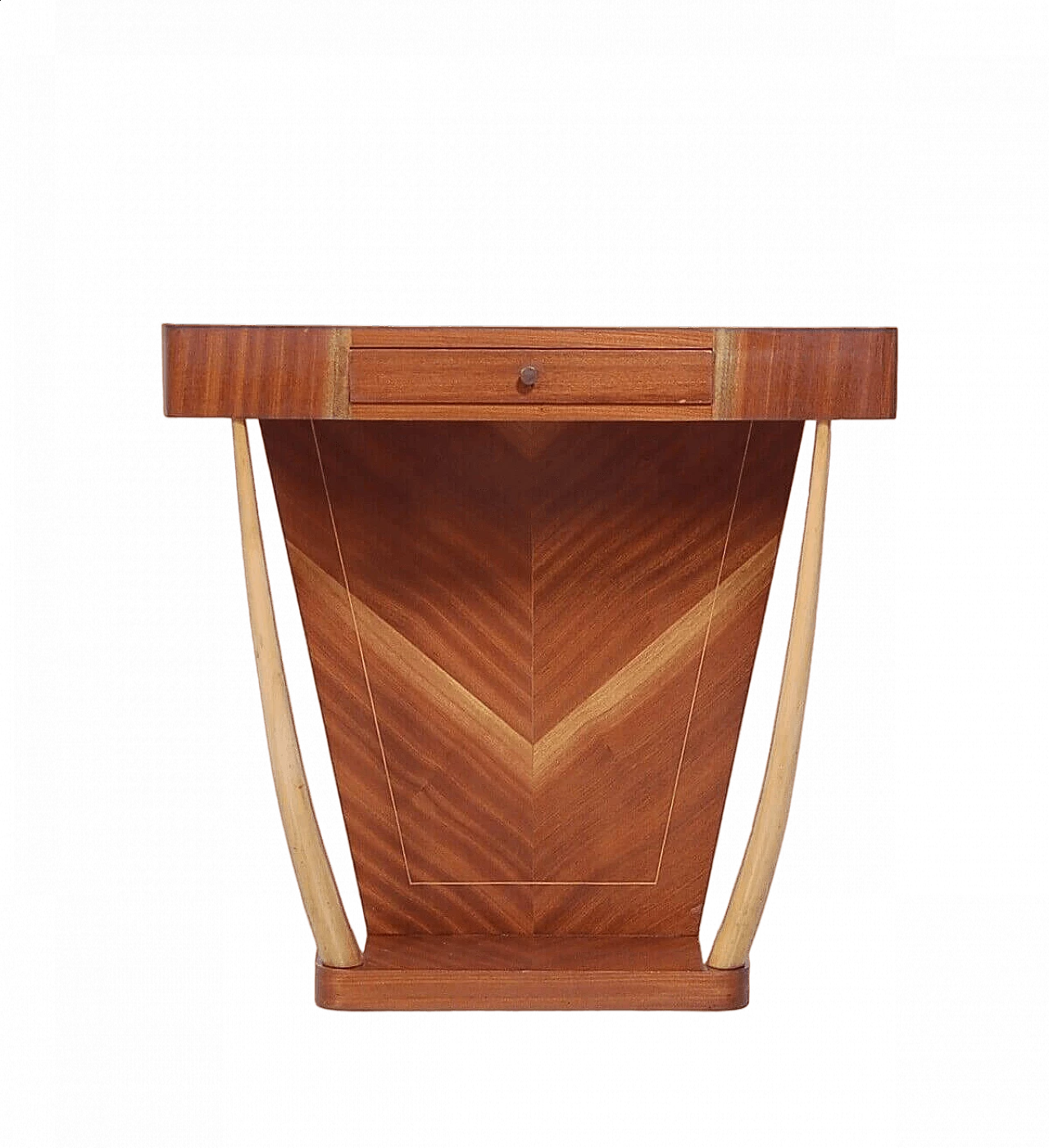 Veneered wood console in the style of Paolo Buffa, 1950s 10