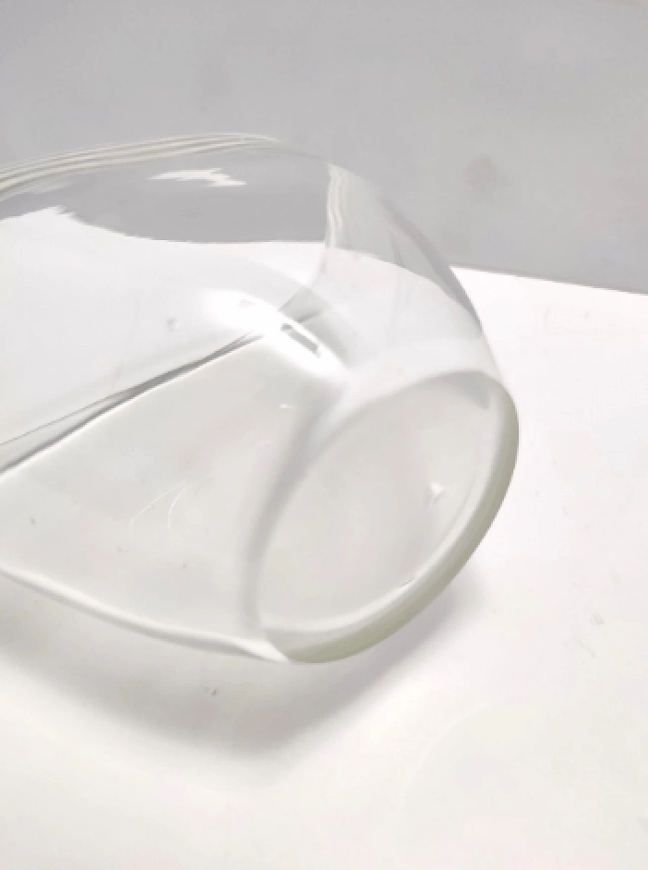 Transparent Murano blown glass vase, 1950s 9