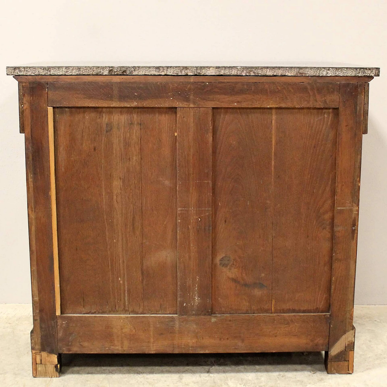 Empire mahogany commode with marble top, early 19th century 7