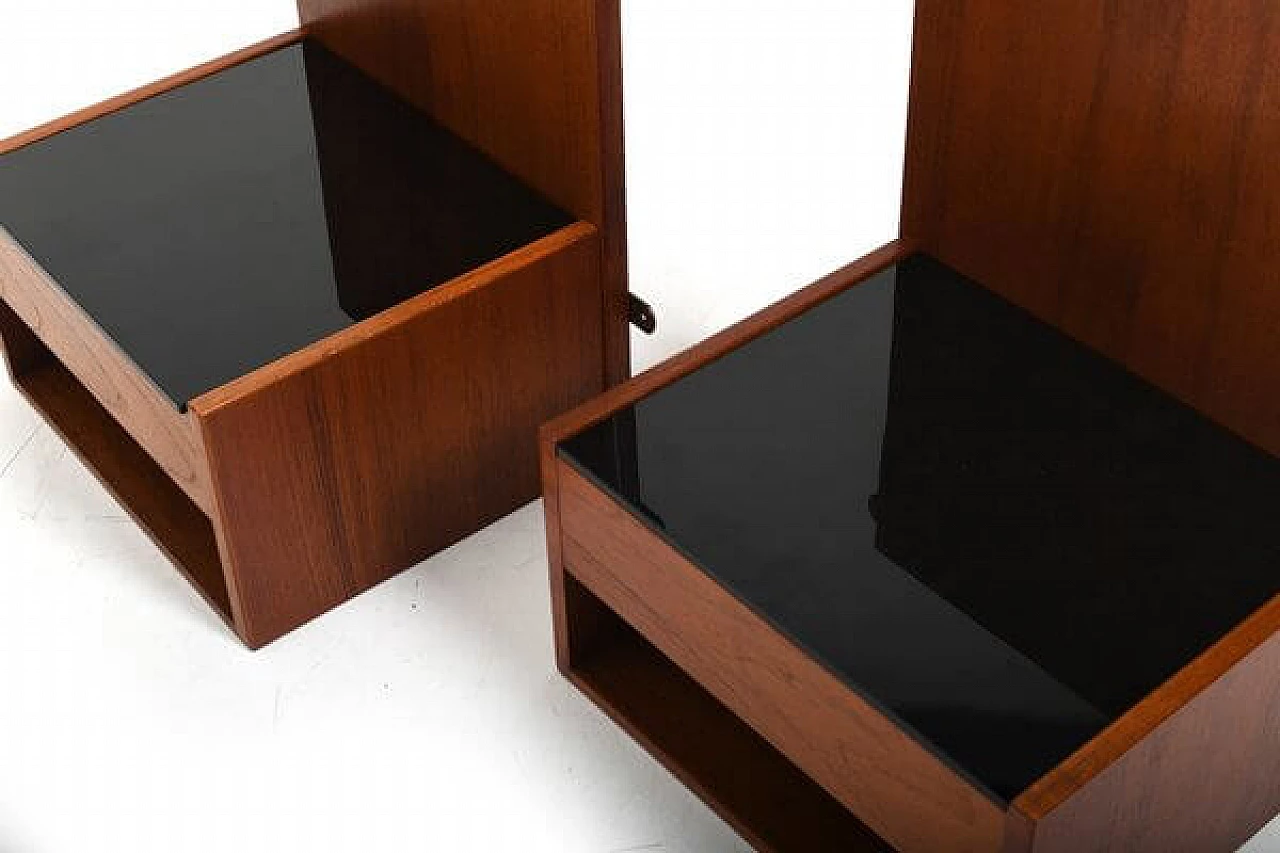 Pair of teak bedside tables by Hans Wegner for Getama, 1960s 4