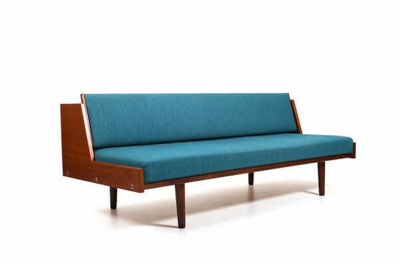 Ge-258 teak dormeuse by Hans Wegner for Getama, 1950s 2