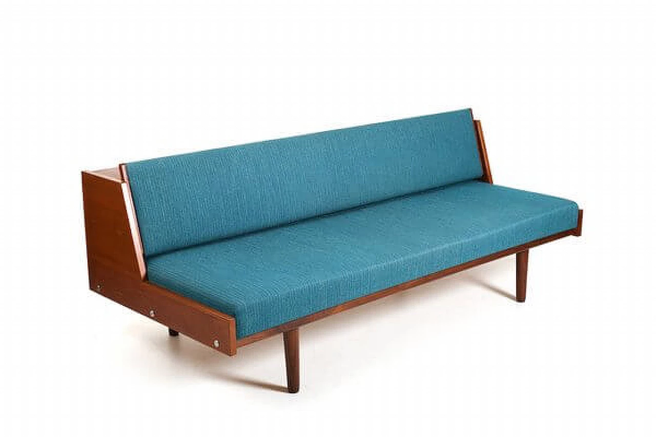 Ge-258 teak dormeuse by Hans Wegner for Getama, 1950s 3