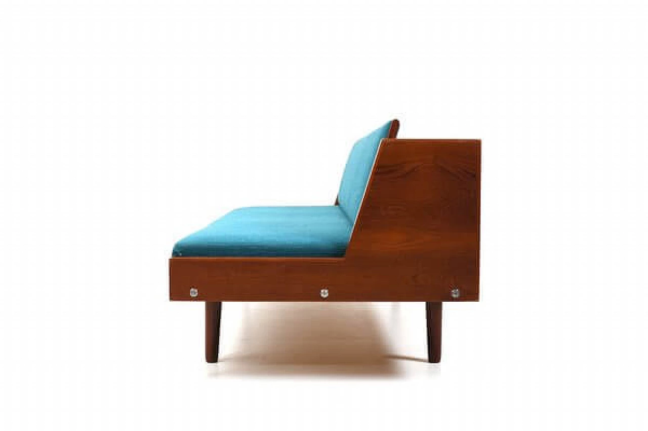 Ge-258 teak dormeuse by Hans Wegner for Getama, 1950s 7