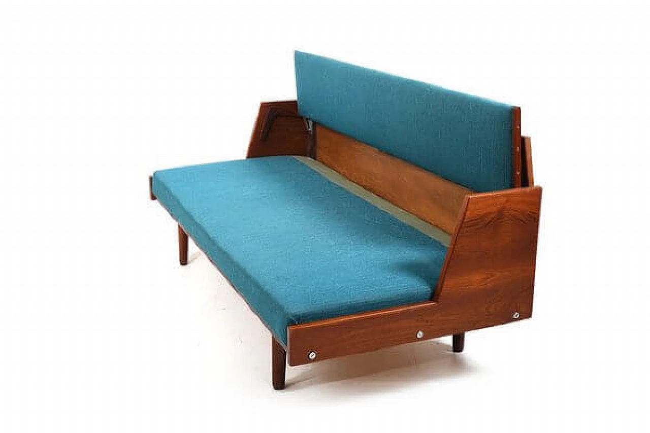 Ge-258 teak dormeuse by Hans Wegner for Getama, 1950s 10