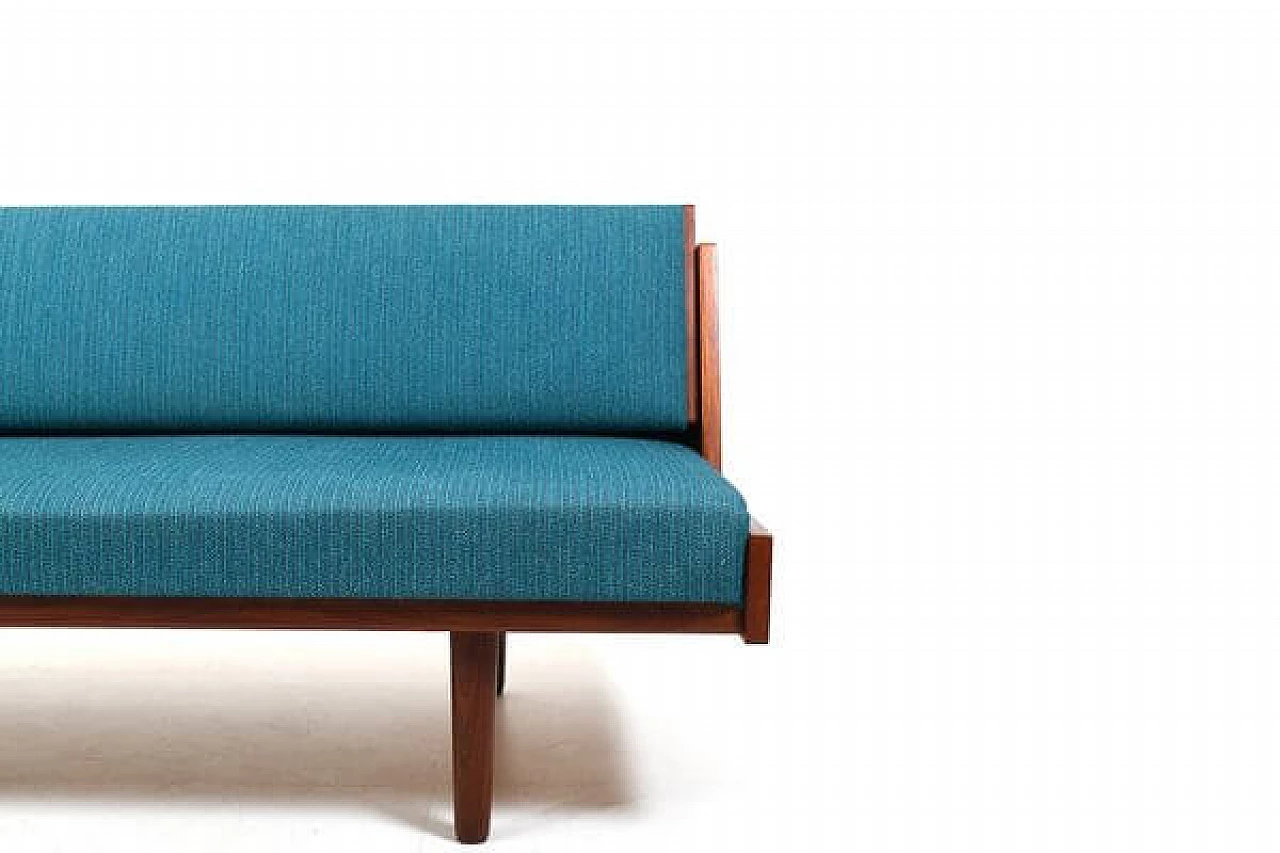 Ge-258 teak dormeuse by Hans Wegner for Getama, 1950s 13